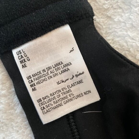 NWT Macy's Alfani Black Bralette Bra Size Large 34D 36C Minimalist NEW $20 - Picture 4 of 4